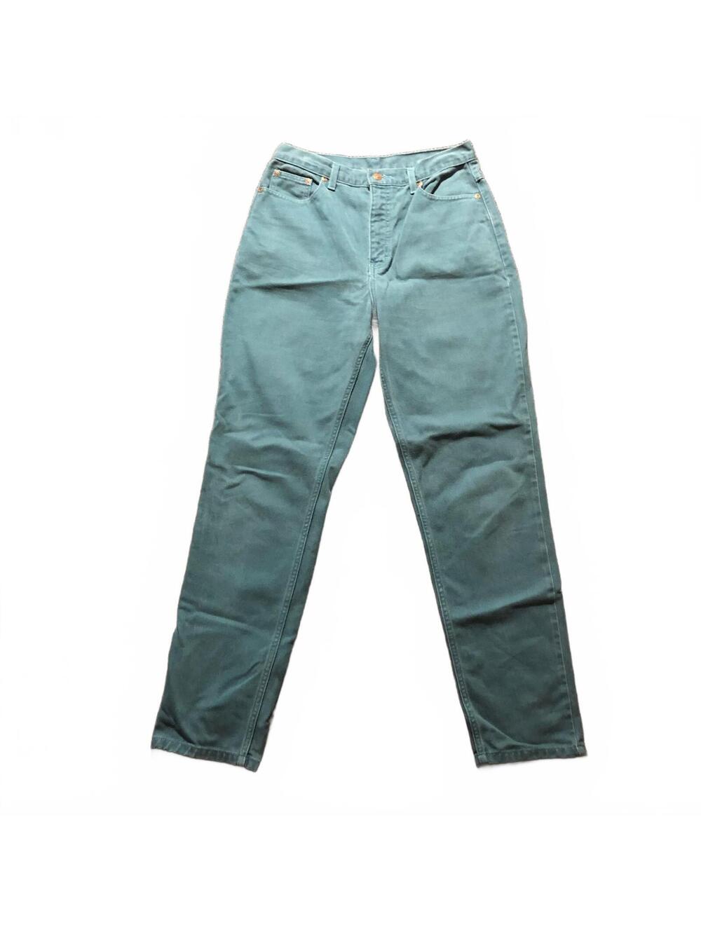 Jeanology Newport Jeans Women's Size 12 Teal Cotton Denim Pants